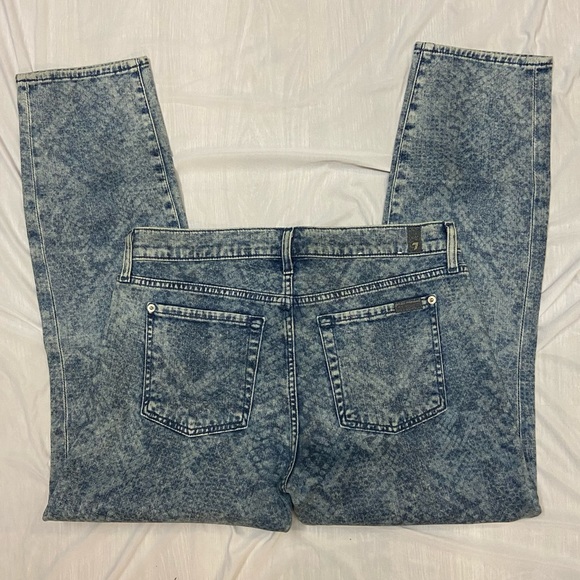 7 for all mankind snakeskin jeans - Picture 5 of 8